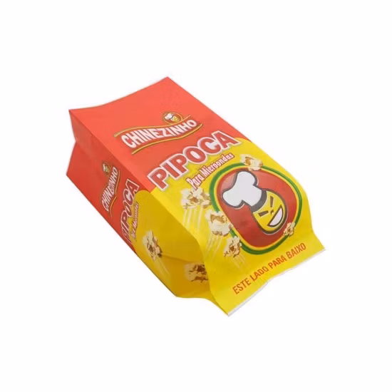 Sacchetti di popcorn per microonde stampati con carta oleata in fabbrica in Cina